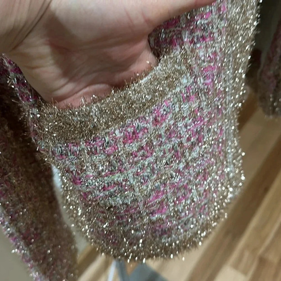 Zara CHECK KNITLurix CARDIGAN w - Picture 6 of 15